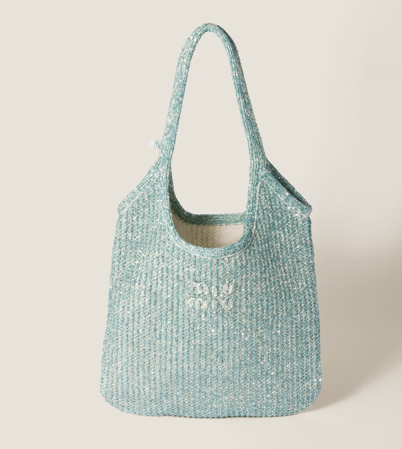 sac de plage chic en sequin - Miu miu